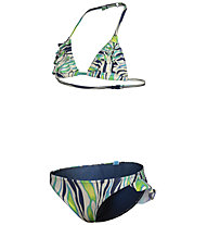 Arena Water Print - Bikini - Mädchen, White/Blue