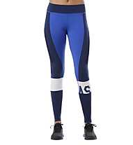 Asics Color Block - Pantaloni lunghi fitness - donna, Blue
