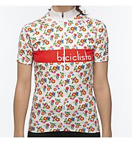 Biciclista Biancaneve - maglia bici - donna, White/Red
