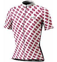 Biciclista Lipstick - Radtrikot - Damen, White/Pink