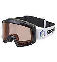 Briko Lava - FISI - Kinderskibrille, Black/White