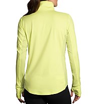 Brooks Dash 1/2 Zip W - maglia running - donna, Yellow/Grey