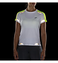 Brooks Run Visible W - Runningshirt - Damen, White/Yellow