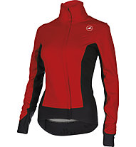 Castelli Alpha W Jacket Damen WINDSTOPPER Radjacke, Ruby Red/Black