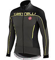Castelli Mortirolo 3 Jacket, Anthacite/Black/Yellow Fluo
