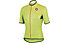 Castelli Sottile Due Shorty - giacca bici manica corta - uomo, Yellow Fluo/Red Zip