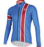 Castelli Storica Jersey FZ - maglia bici a manica lunga, Drive Blue/Ruby Red