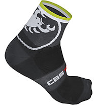 Castelli Velocissimo Giro 6 Sock - Calzini Corti, Anthracite