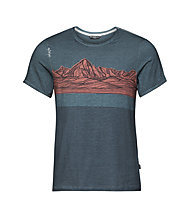 Chillaz Mountain Stripes - T-shirt - uomo, Blue/Red
