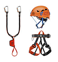 Climbing Technology VF Kit Evo G - kit via ferrata, Orange/Grey