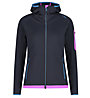 CMP W Fix Hood - giacca in pile - donna, Blue/Pink