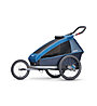 Croozer Kid Plus for 1 Click & Crooz - rimorchio bici, Blue