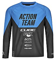 Cube Junior X Actionteam - maglia mtb a maniche lunge - bambino, Blue/Black