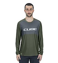 Cube Vertex TM - maglia MTB manica lunga - uomo, Green/Grey