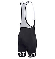 Dotout Stripe - pantaloni bici con bretelle - uomo, Black