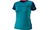 Dynafit Alpine 2 S/S - Trailrunningshirt - Damen, Light Blue/Blue/Pink