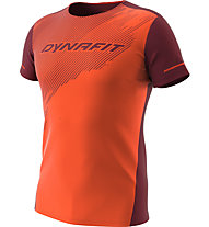 Dynafit Alpine 2 S/S - maglia trail running - uomo, Orange/Dark Red/Dark Red