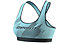Dynafit Alpine Graphic W - reggiseno sportivo alto sostegno - donna, Light Blue/Dark Blue