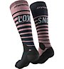 Dynafit FT Graphic- Skitouren Socken, Pink/Blue/Black