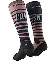 Dynafit FT Graphic- Skitouren Socken, Pink/Blue/Black