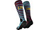 Dynafit FT Graphic- Skitouren Socken, Light Blue/Bordeaux