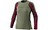 Dynafit Ride L/S - MTB Trikot - Damen, Green/Dark Red