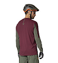 Dynafit Ride L/S - MTB Trikot - Herren, Dark Red/Green