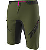 Dynafit Ride light Dynastretch - pantaloni MTB - donna, Dark Green/Black/Pink