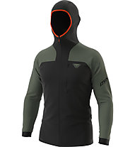 Dynafit Speed Polartec® Hooded - felpa in pile - uomo, Black/Green/Red