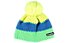 Eisbär Berretto Star Neon Pompon Kids, Green/Blue/Yellow