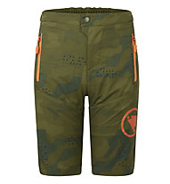 Endura  K MT500JR Burner - pantaloni MTB - bambino, Green/Orange