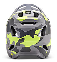 Fox YTH Rampage Camo - MTB Helm - Kinder, Grey/Green