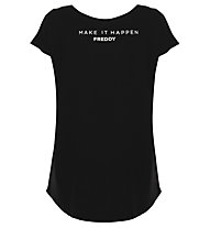 Freddy Tee W BL - T-shirt fitness - donna, Black