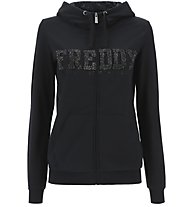 Freddy Training - felpa con cappuccio - donna, Black/Grey