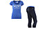 Freddy Pantaloni 3/4 + T-shirt ginnastica donna, Dark Blue/Navy