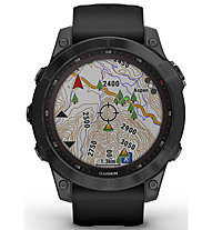 Garmin Fenix 7 Solar Sapphire - orologio multifunzione, Black/Black