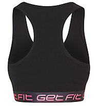 Get Fit El. Parlato - reggiseno sportivo basso sostegno - donna, Black/Pink