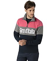 Navigare Giro d'Italia - Pullover mit Reißverschluss - Herren, Pink/Grey/Blue
