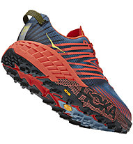 HOKA Speedgoat 4 - scarpe trail running - uomo, Blue/Red/Yellow