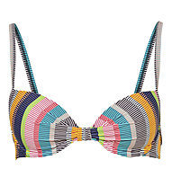 Hot Stuff Multi Stripes - Bikinioberteil - Damen , Blue/Pink/Yellow