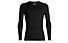 Icebreaker Merino 200 Oasis LS Crewe - maglietta tecnica a maniche lunghe - uomo, Black