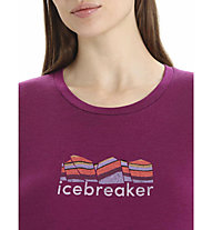 Icebreaker Merino Tech Lite II Mountain Geology - T-shirt - donna, Purple