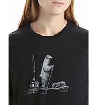 Icebreaker Merino Tech Lite II Polar Paddle - T-Shirt - Herren, Black