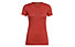 Icebreaker Tech Lite Low Crewe Sunrise Summit - shirt lana merino - donna, Red