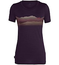Icebreaker W Spector Crewe Misty Horizon - T-Shirt - Damen, Purple