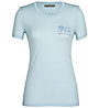 Icebreaker W Tech Lite II SS Mountain - T-shirt - donna, Light Blue