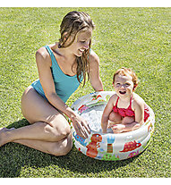 Intex Piscina Baby Pool 3 Anelli - Aufblasbares Schwimmbad, Multicolor