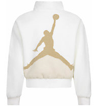 Nike Jordan Jumpman Sherpa Jr - giacca in pile - ragazza, White