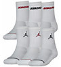 Nike Jordan Legend Crew 6 Pk Jr - calzini corti - bambino, White