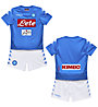 Kappa Kombat Kit Napoli - Fußball-Komplet Shirt und Short - Kinder, Light Blue/White